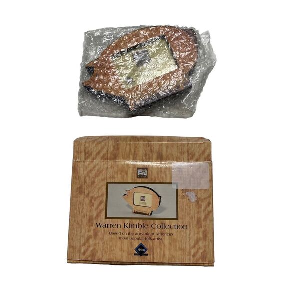 Warren Kimble Collection Folk Art Pig Photo Frame NIB - Picture 6 of 9